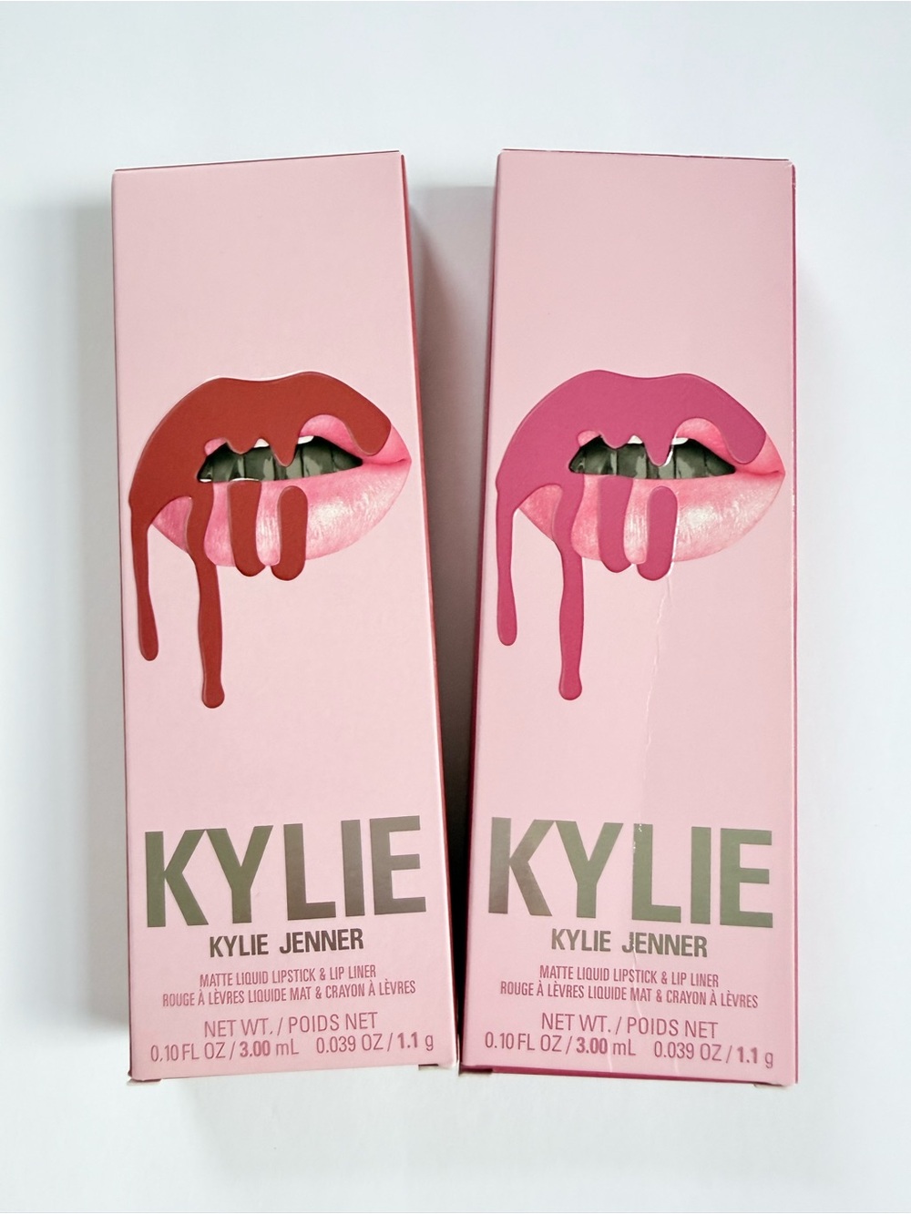 Kylie Matte Liquid Lipstick & Lip Liner Duo — Pink and Red Shades
